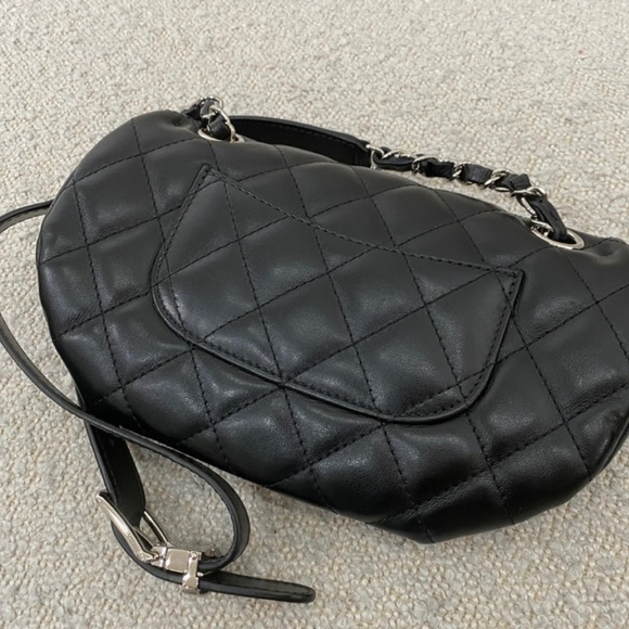 Authentic Pre-Owned Chanel CC Turnlock Flap Belt Bag Black Lambskin - Picture 4 of 15